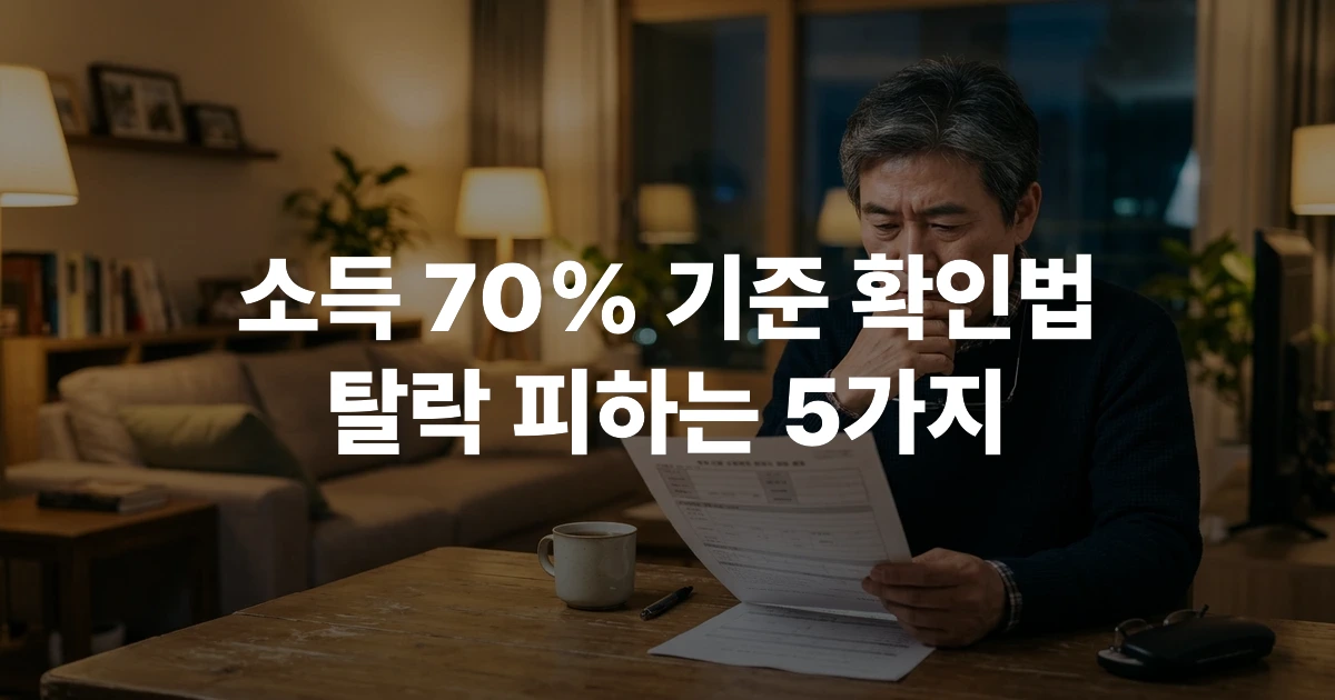 고유가 지원금 신청 자격과 제외 대상을 확인하는 중장년 남성