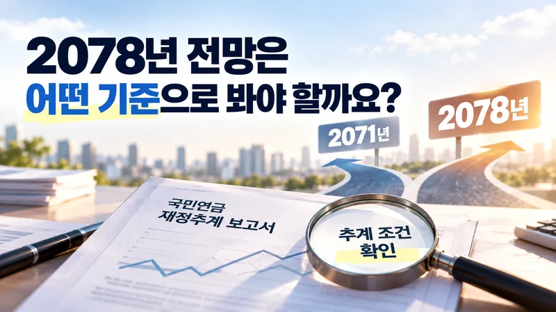 2078년 전망은 어떤 기준으로 봐야 할까요?