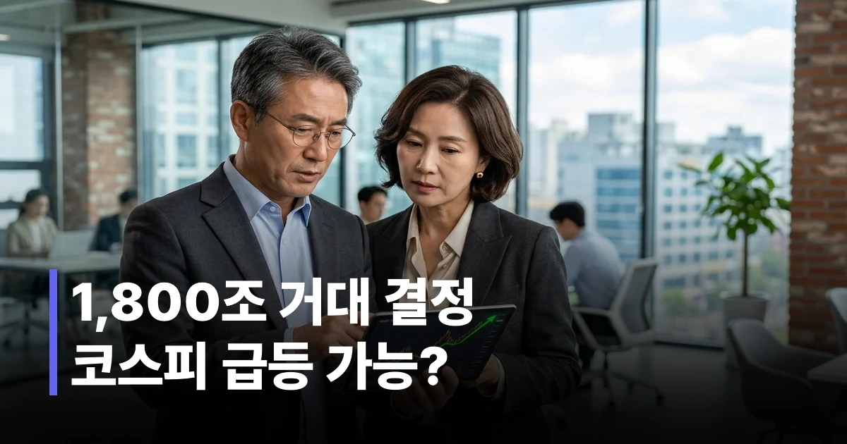국민연금 국내주식 비중 확대 결정과 코스피 영향을 분석하는 40~60대 한국인