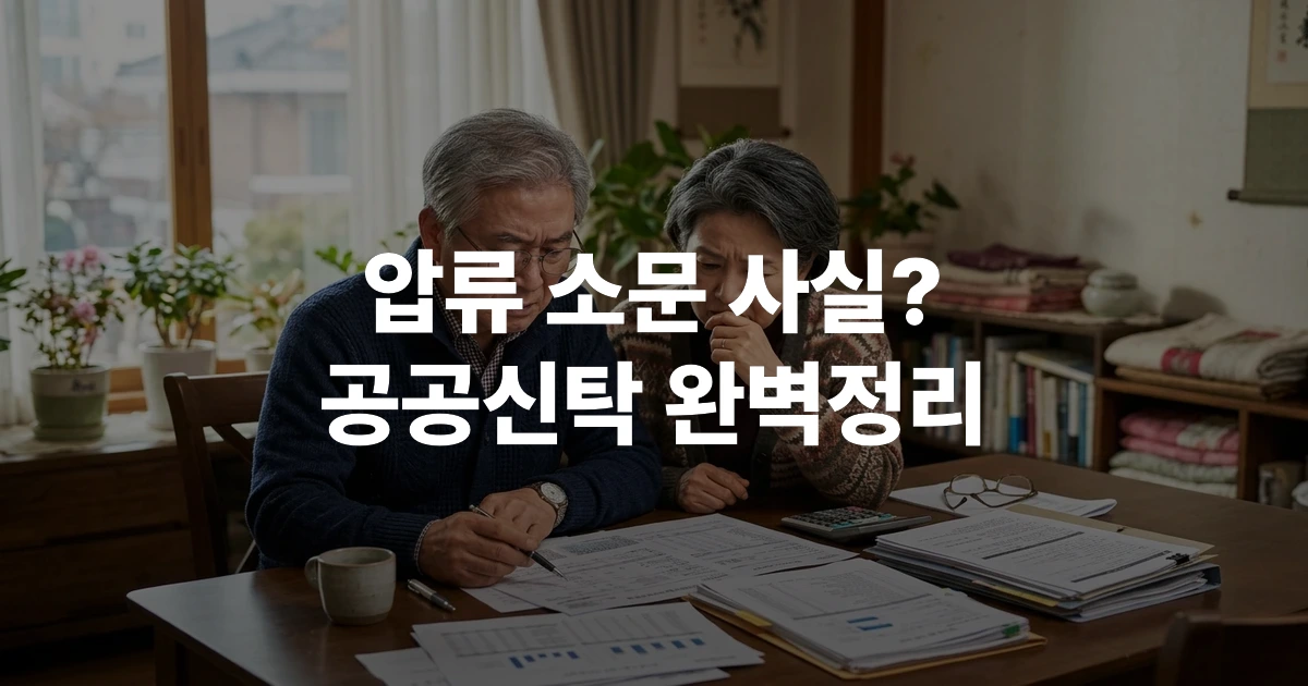 70대 어르신이 금융 서류를 걱정스러운 표정으로 바라보는 장면, 노후 재산 관리의 필요성을 표현