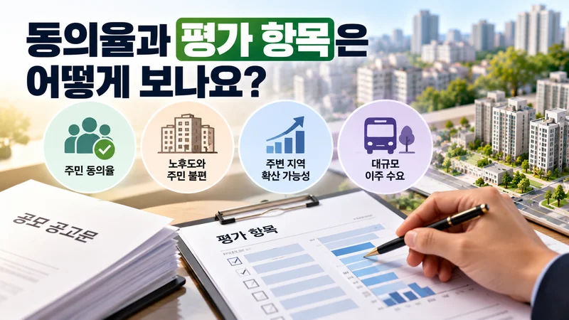 동의율과 평가 항목은 어떻게 보나요