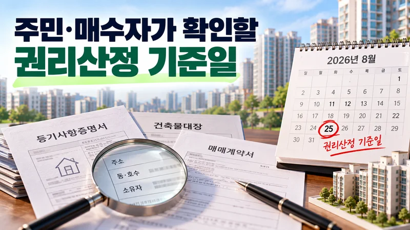 주민·매수자가 확인할 권리산정 기준일