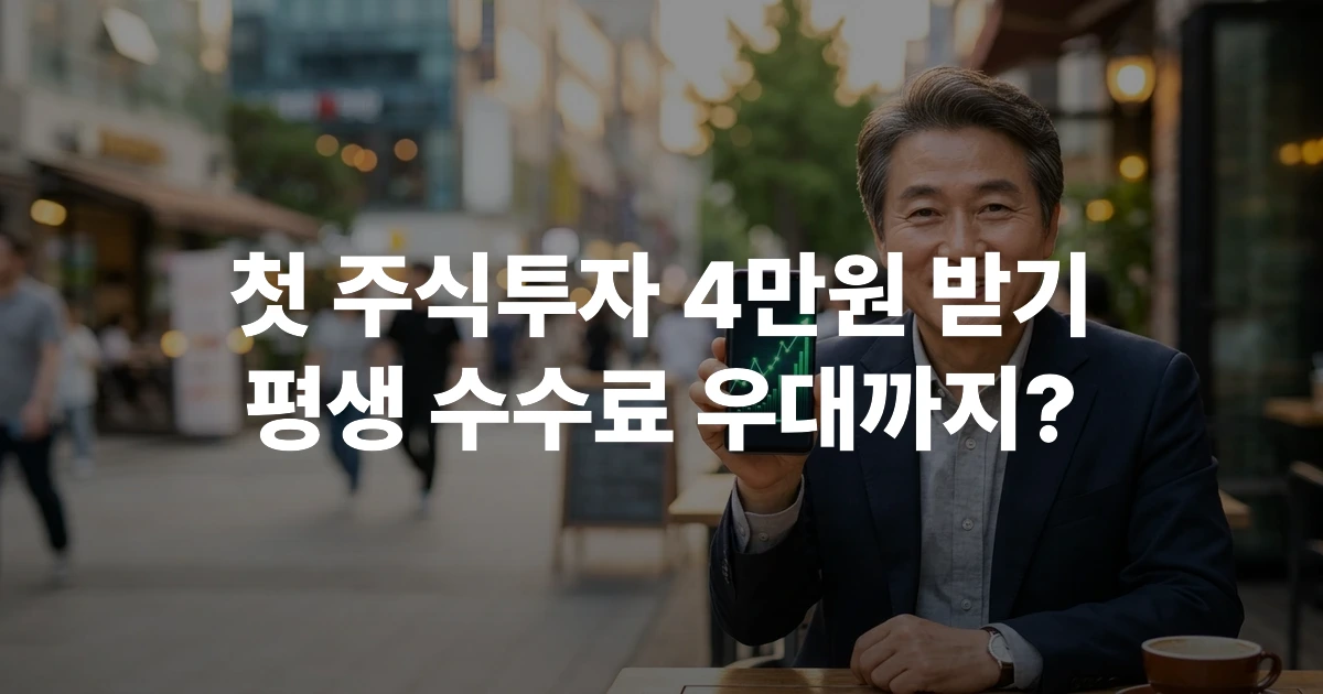 KB증권 M-able 앱으로 비대면 계좌개설하는 50대 남성