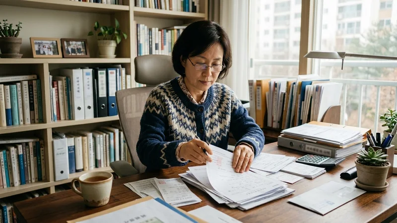 보건소 방문 고위험 임산부 의료비 지원 서류 준비 장면
