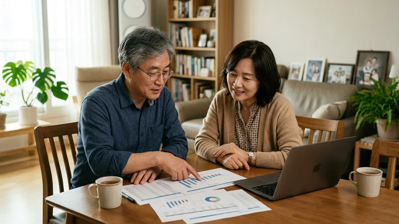 임의계속가입과 연기연금 등 국민연금 수령액 증액 전략을 함께 확인하는 중장년 부부