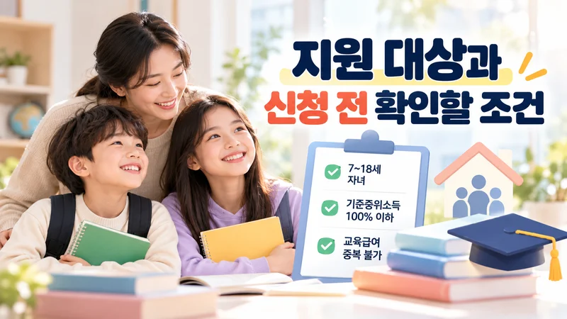 지원 대상과 신청 전 확인할 조건