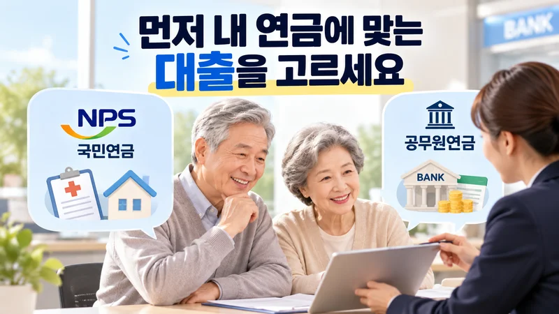 먼저 내 연금에 맞는 대출을 고르세요