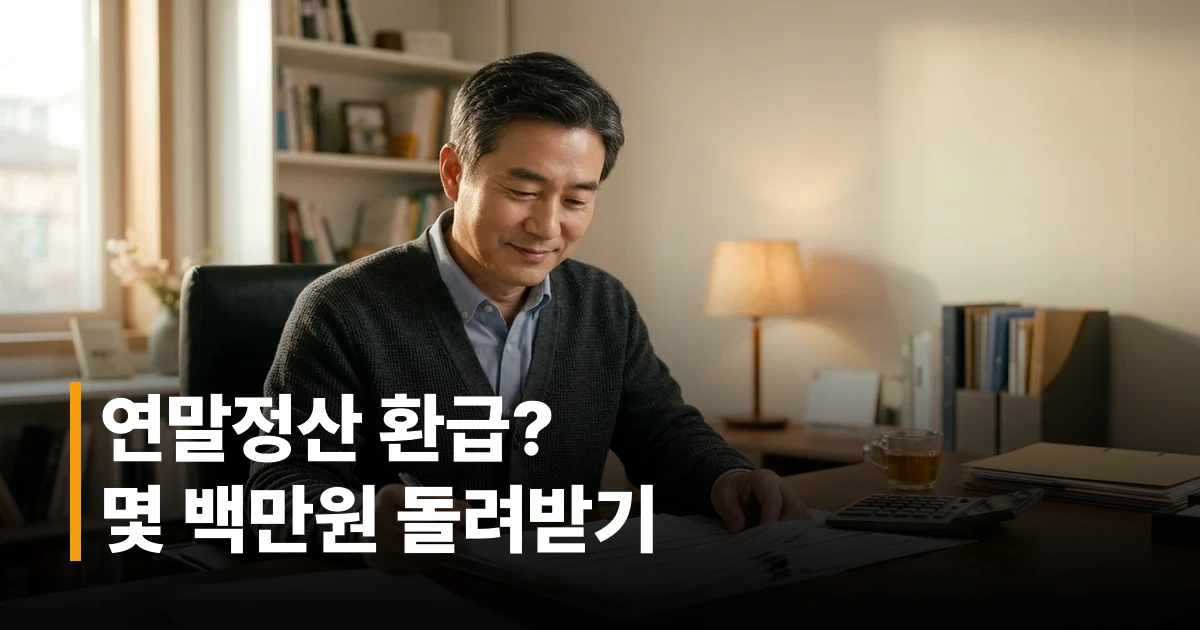 2026년 직장인 절세 방법을 확인하는 50대 남성 직장인