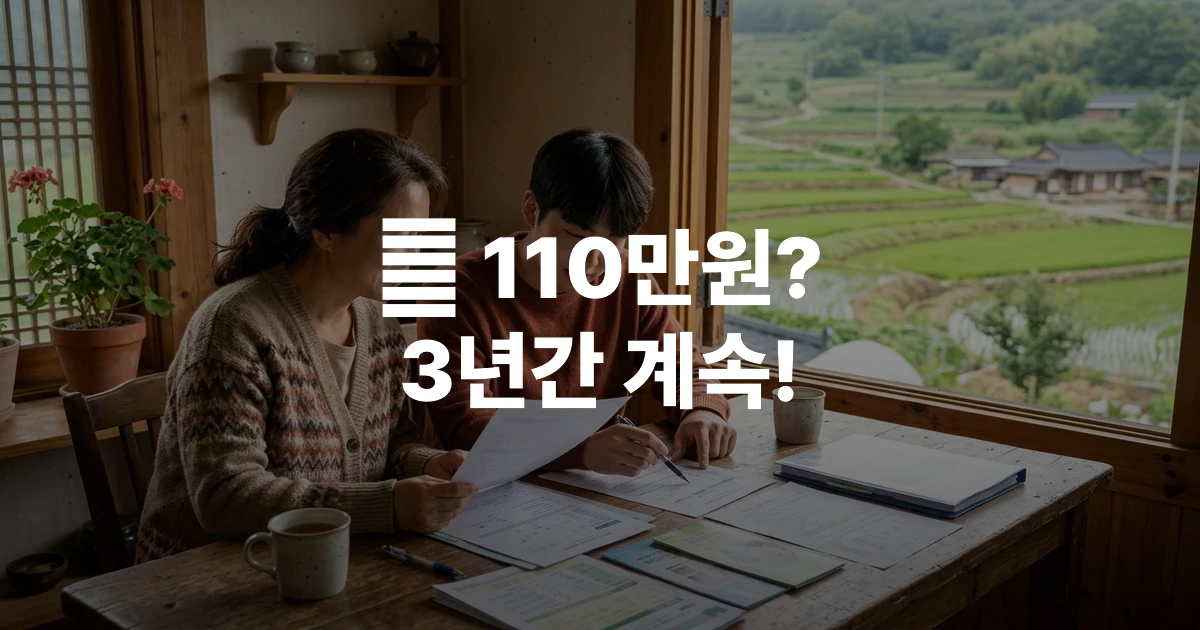 2026 청년농업인 영농정착지원금 신청조건과 월 지원금액 안내 인포그래픽