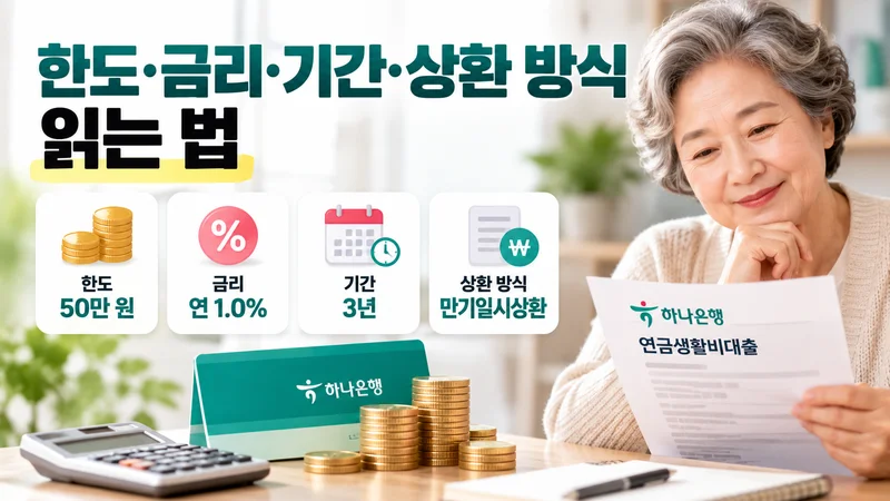 한도·금리·기간·상환 방식 읽는 법