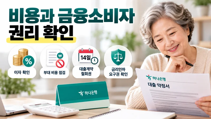 비용과 금융소비자 권리 확인