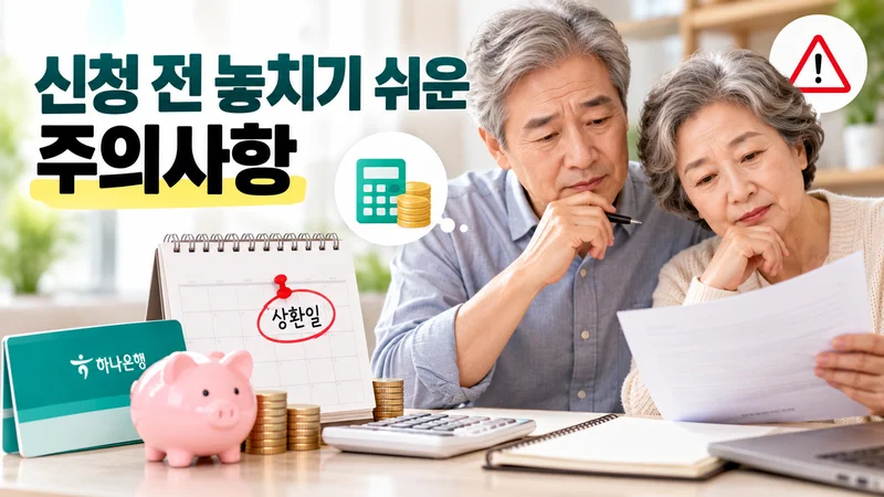 신청 전 놓치기 쉬운 주의사항