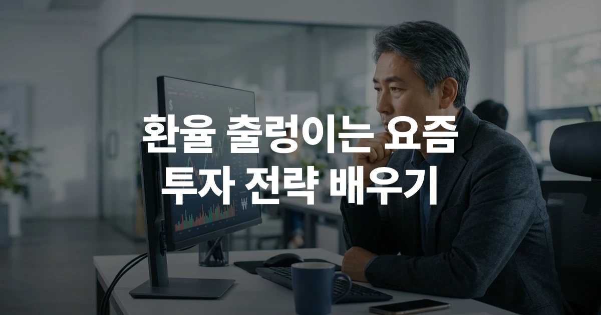 2026년 미중 무역전쟁 환율 달러 전망을 분석하는 한국인 40대 투자자