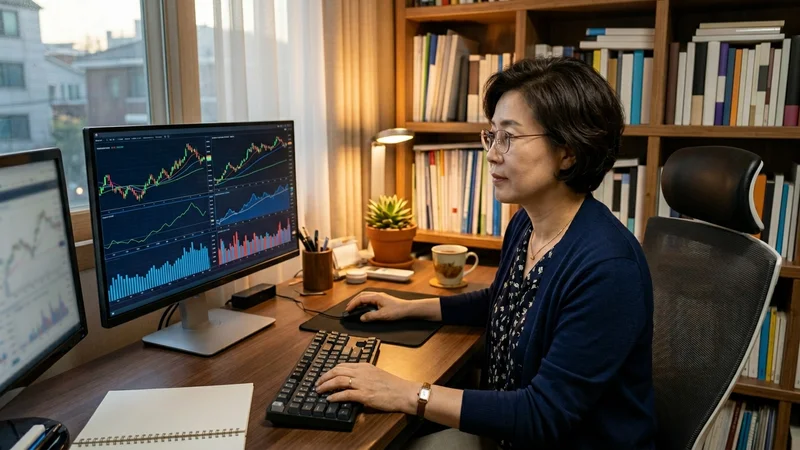 채권혼합 ETF 포트폴리오 구성을 분석하는 한국 중장년 투자자