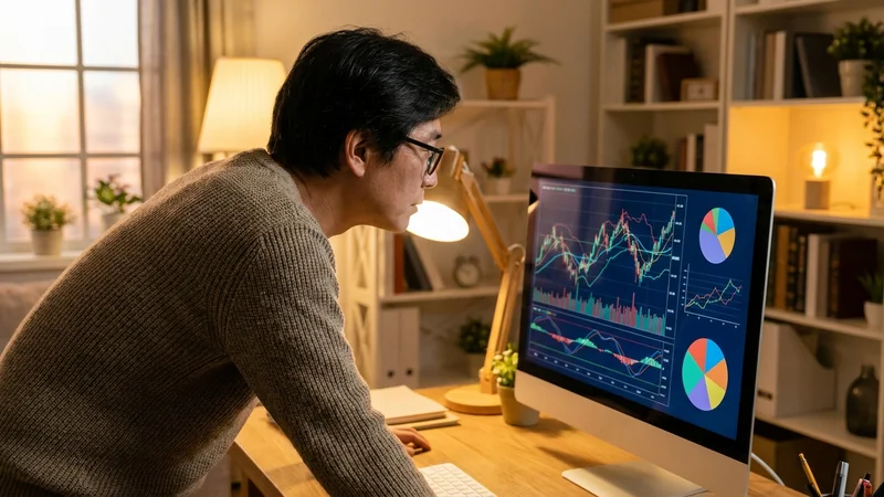 퇴직연금 ETF 포트폴리오 전략을 함께 검토하는 한국인 중년 부부