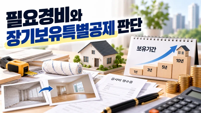 필요경비와 장기보유특별공제 판단