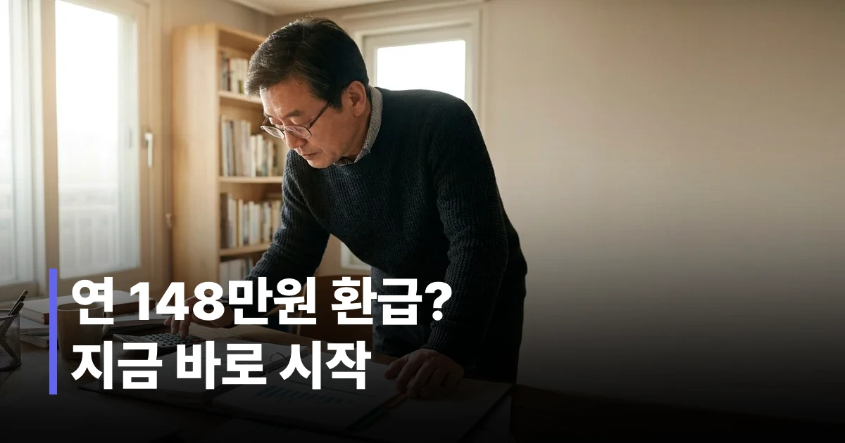 연금저축펀드 추천 2026 세액공제 혜택을 검토하는 50대 남성