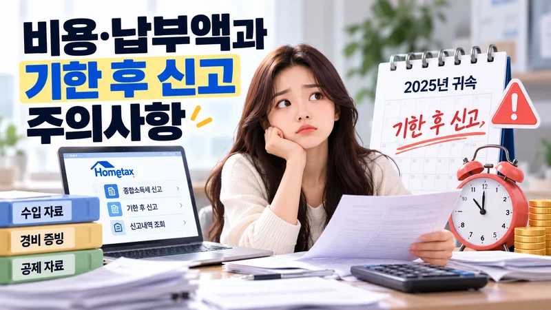 비용·납부액과 기한 후 신고 주의사항