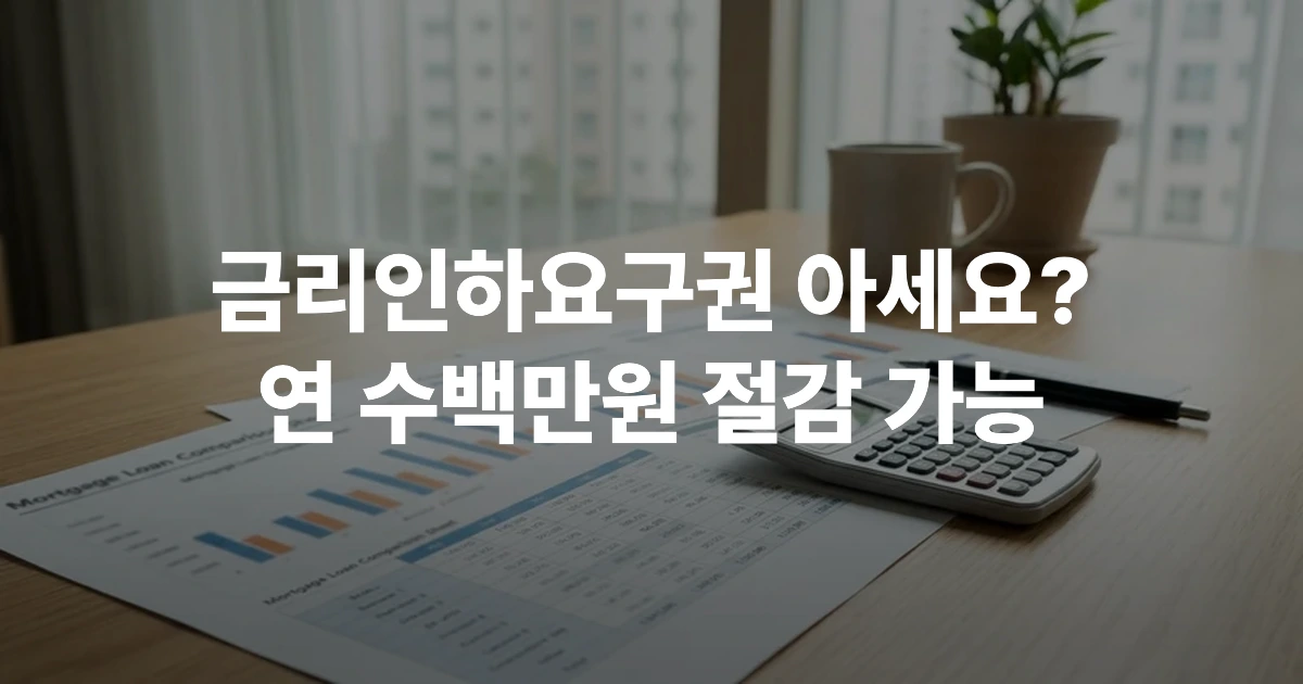 2026년 주택담보대출 금리비교를 살펴보는 50대 한국 남성