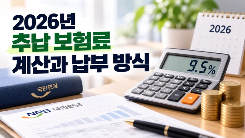 2026년 추납 보험료 계산과 납부 방식