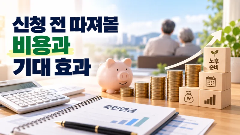 신청 전 따져볼 비용과 기대 효과