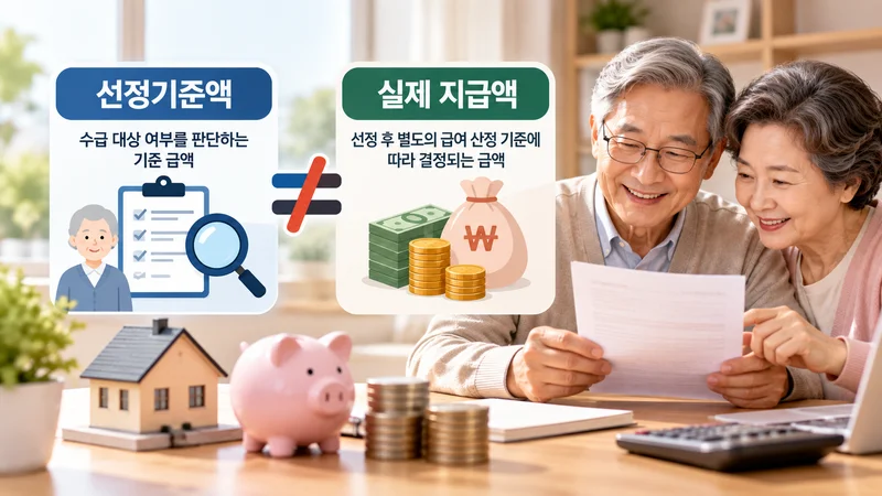 기초연금 신청 절차와 서류 준비, 자격 확인, 심사 과정을 안내하는 복지센터 상담 장면 이미지