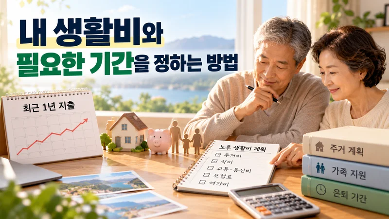 내 생활비와 필요한 기간을 정하는 방법