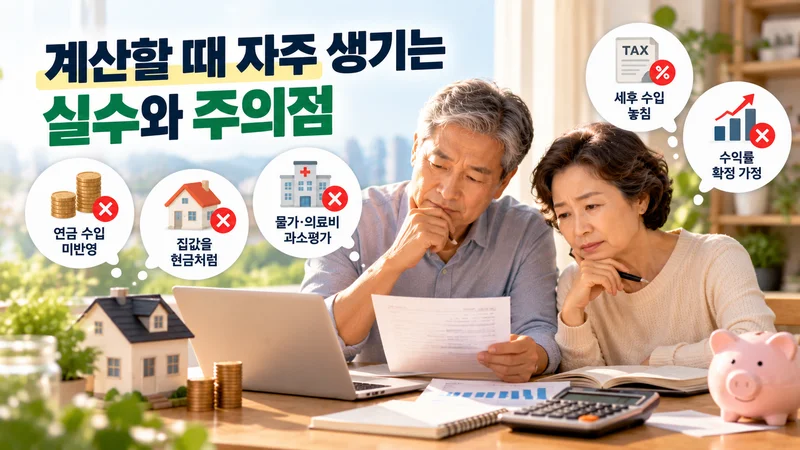 계산할 때 자주 생기는 실수와 주의점
