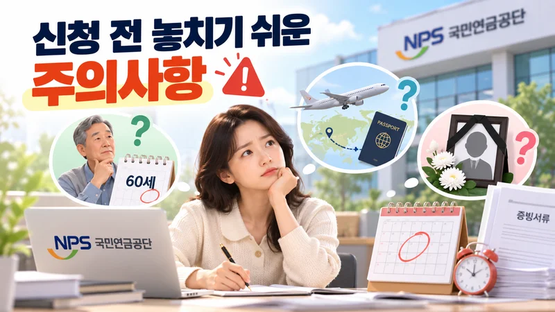 신청 전 놓치기 쉬운 주의사항