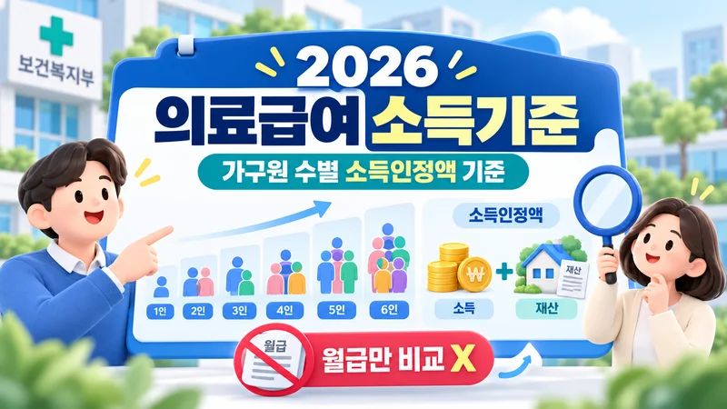 2026 의료급여 선정 소득기준