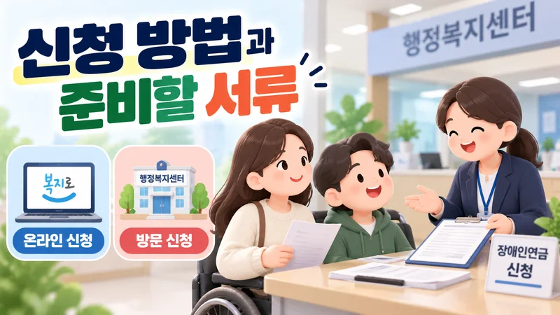 신청 방법과 준비할 서류