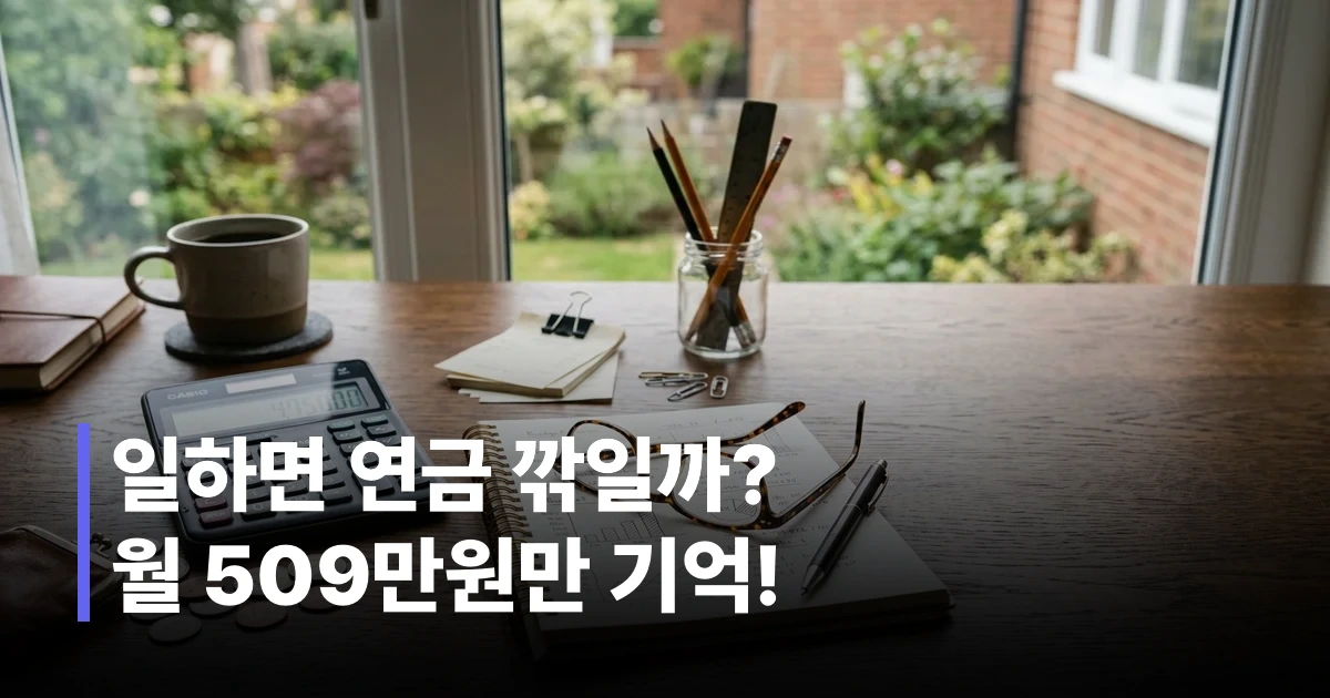 2026년 개정된 국민연금 감액 기준 월소득과 구간별 상세 혜택을 설명하는 인포그래픽 이미지