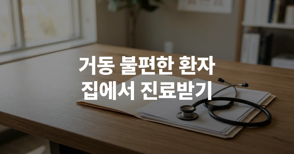 2026년 방문진료 시범사업 신청 안내서와 스토리지 박스 이미지