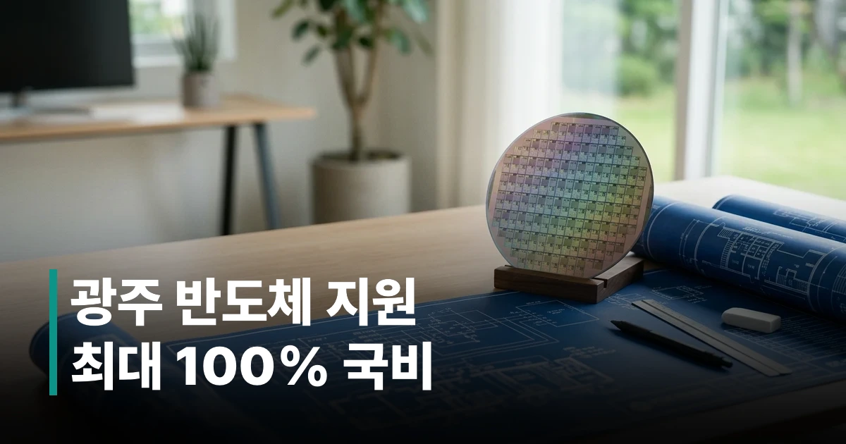 반도체 소자 설계 도면과 실리콘 웨이퍼의 썸네일 이미지