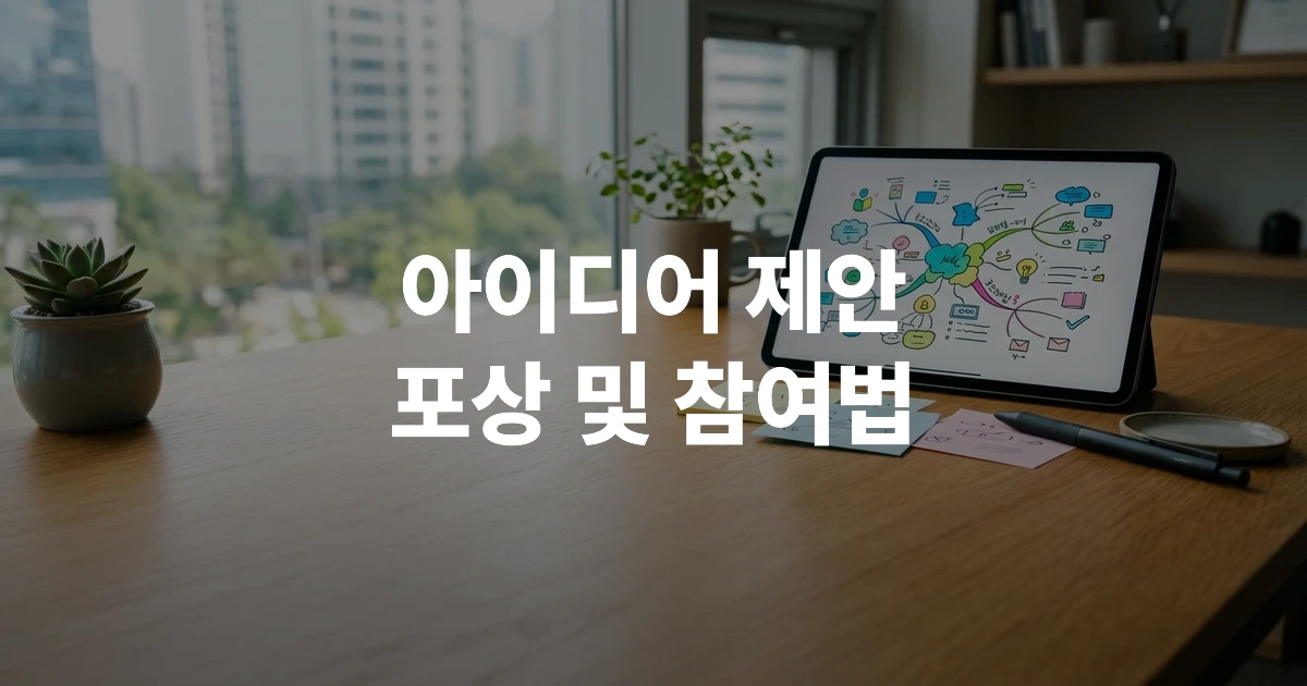 공무원연금공단 아이디어 공모전 홍보용 썸네일 이미지