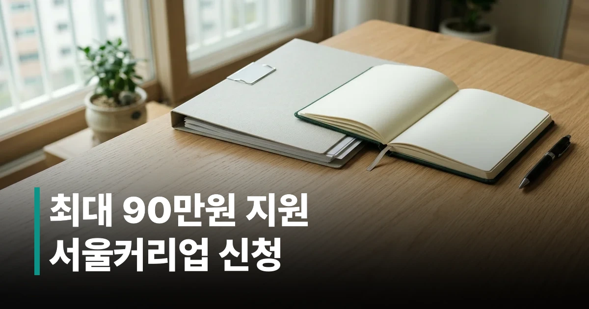 서울커리업 구직지원금 신청 안내 정보
