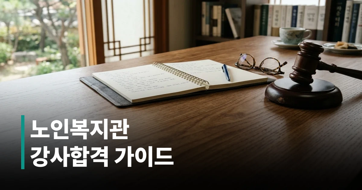 노인복지관 강사 신청을 위한 필기구와 돋보기안경