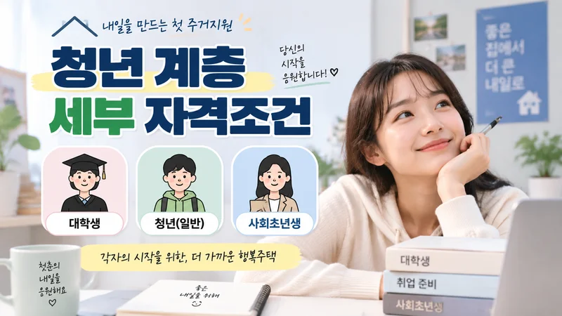 행복주택 신청 방법과 절차를 보여주는 이미지로 모집공고 확인부터 인터넷 청약, 서류심사, 당첨자 발표, 계약까지의 흐름이 표현된 모습