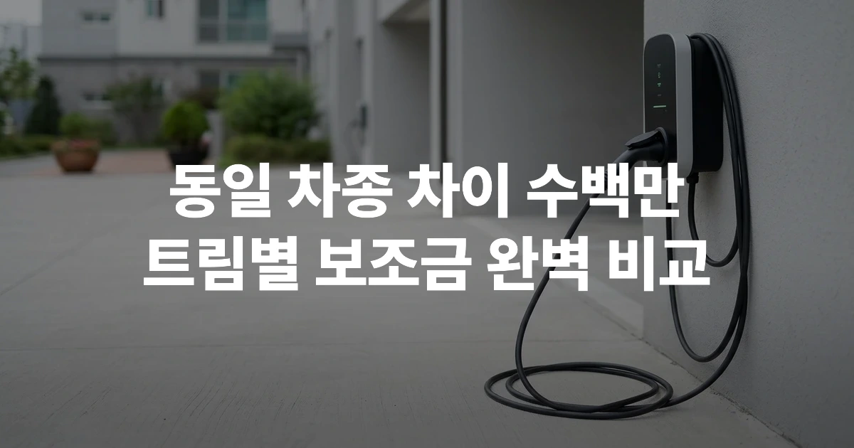 전기차 홈 충전기 및 충전 케이블 모습