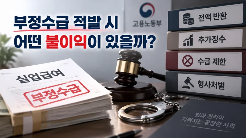 부정수급 적발 시 어떤 불이익이 있을까