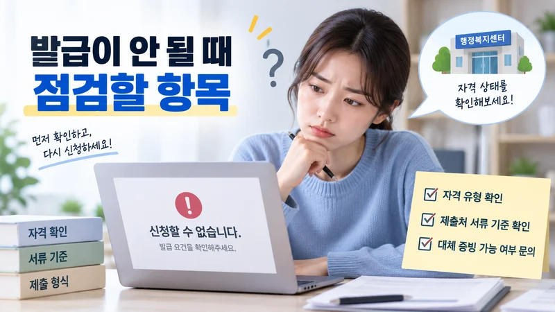 만료된 신분증과 누락된 첨부 표시 옆에 인증서 포털 오류 알림이 나타난 모습