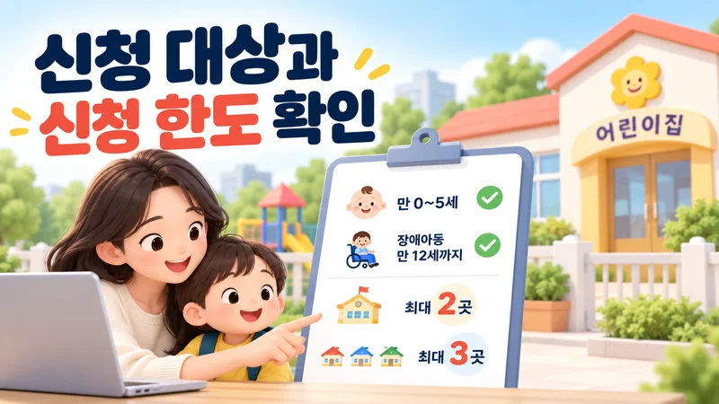 신청 대상과 신청 한도 확인