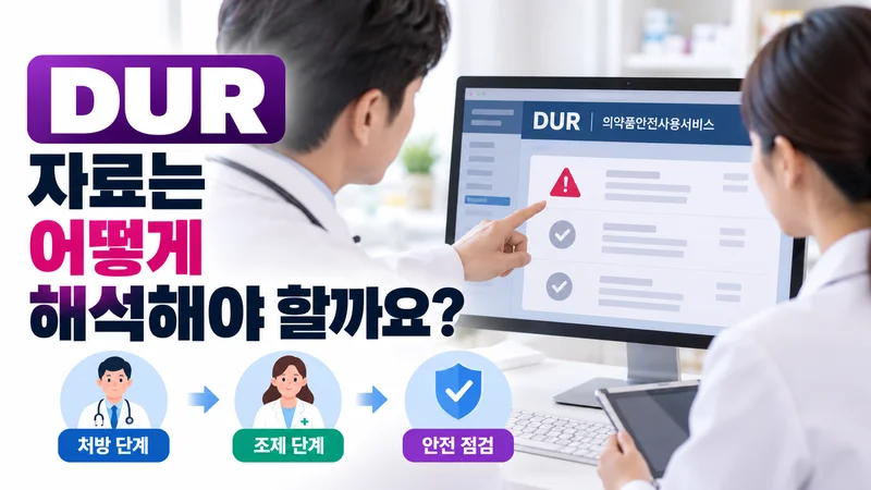 DUR 자료는 어떻게 해석해야 할까요?