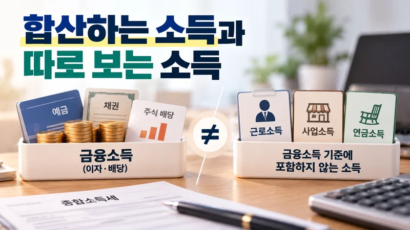 합산하는 소득과 따로 보는 소득