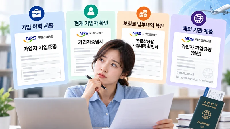 필요한 확인에 맞춰 서류 선택하기