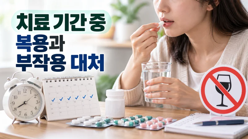 치료 기간 중 복용과 부작용 대처