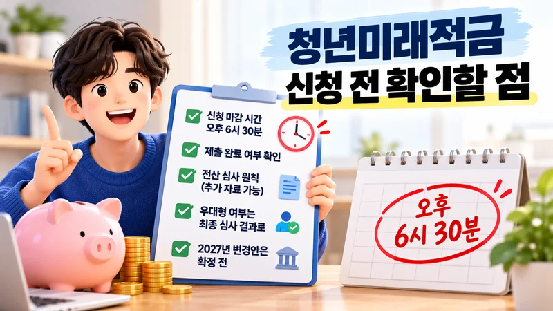 신청 전 확인할 점