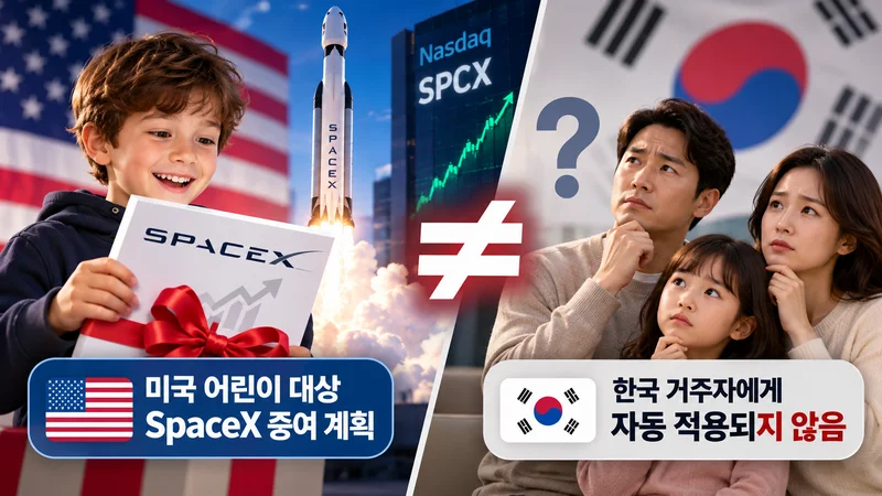 SpaceX 증여 발표와 한국 가족 간 증여를 구분하세요