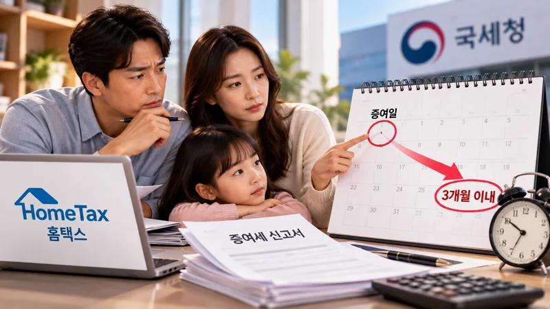 증여세 신고기한을 확인하세요