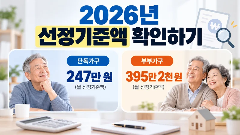 2026년 선정기준액 확인하기